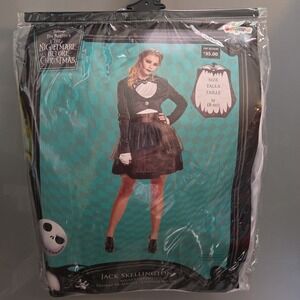 Jack Skellington Women's Deluxe Halloween Costume Dress 8-10‎ Medium #5645